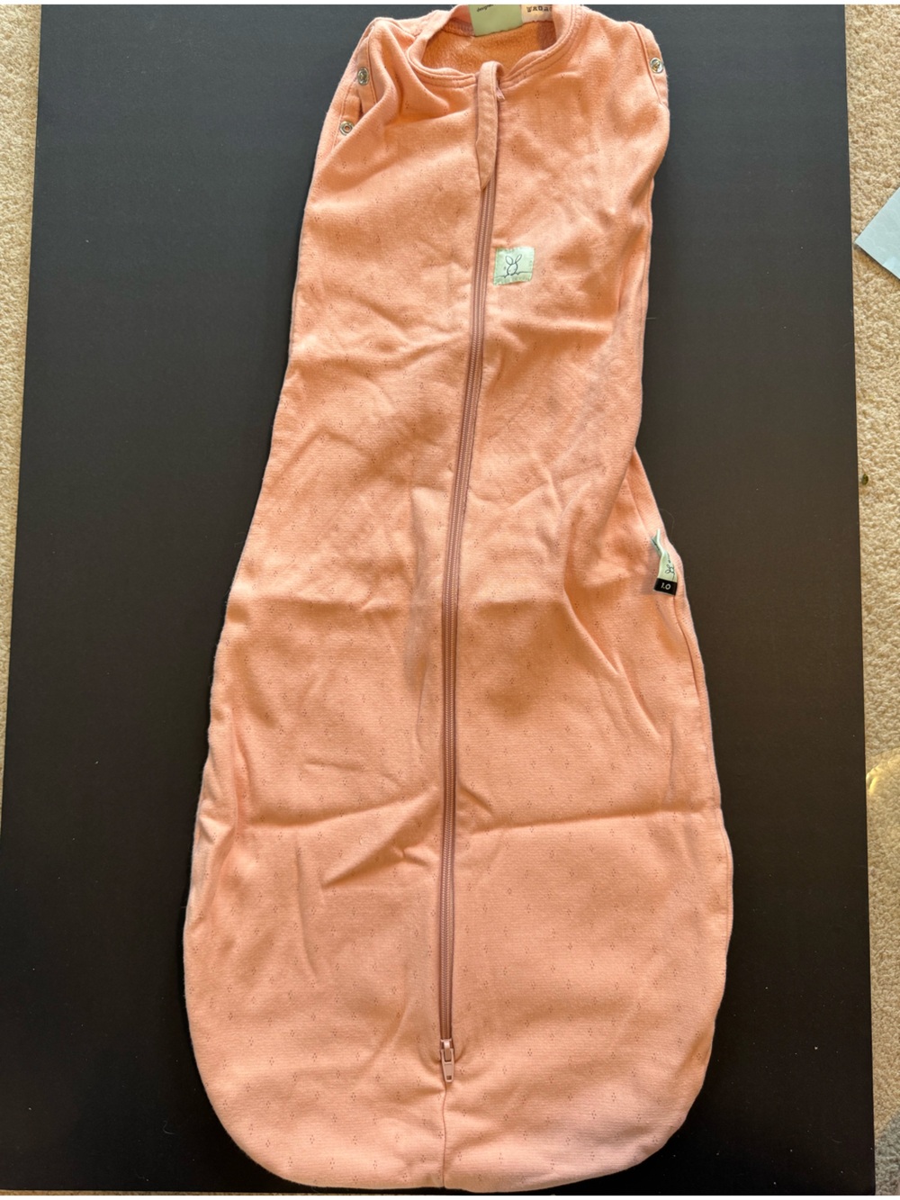 Ergobaby Pink Sleep Sack Zippered Swaddle